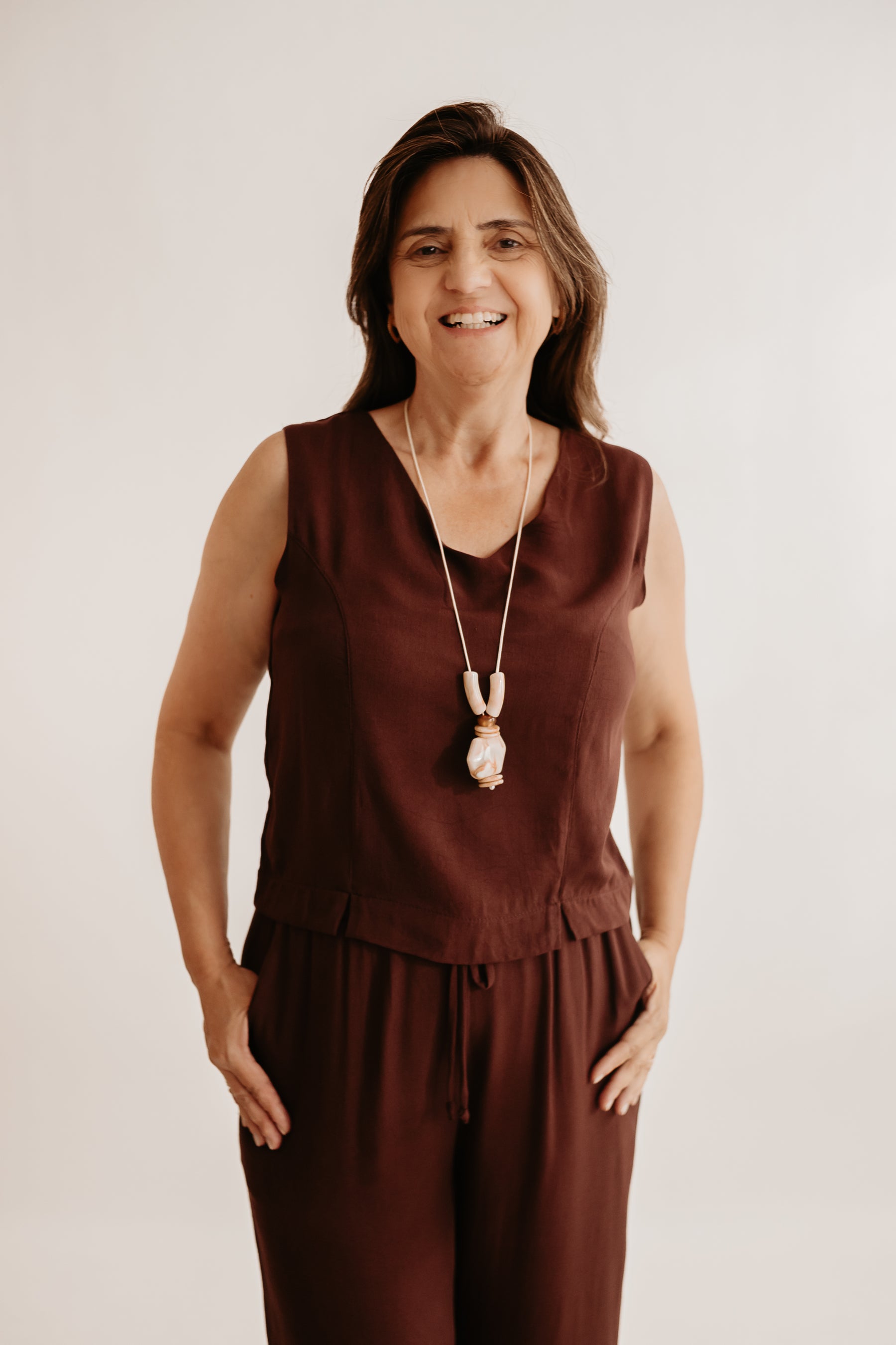 Conjunto Camélia em viscolinho