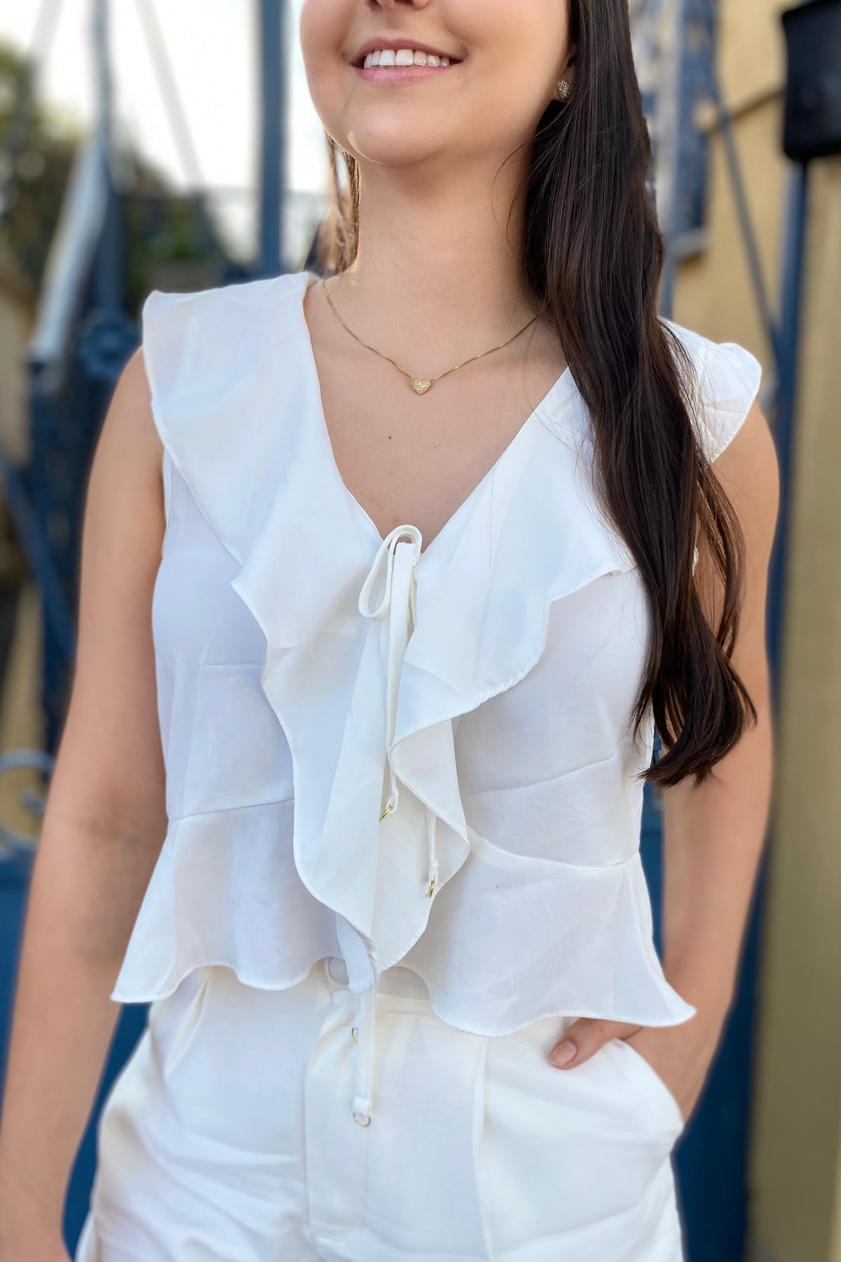 Blusa babado Nina