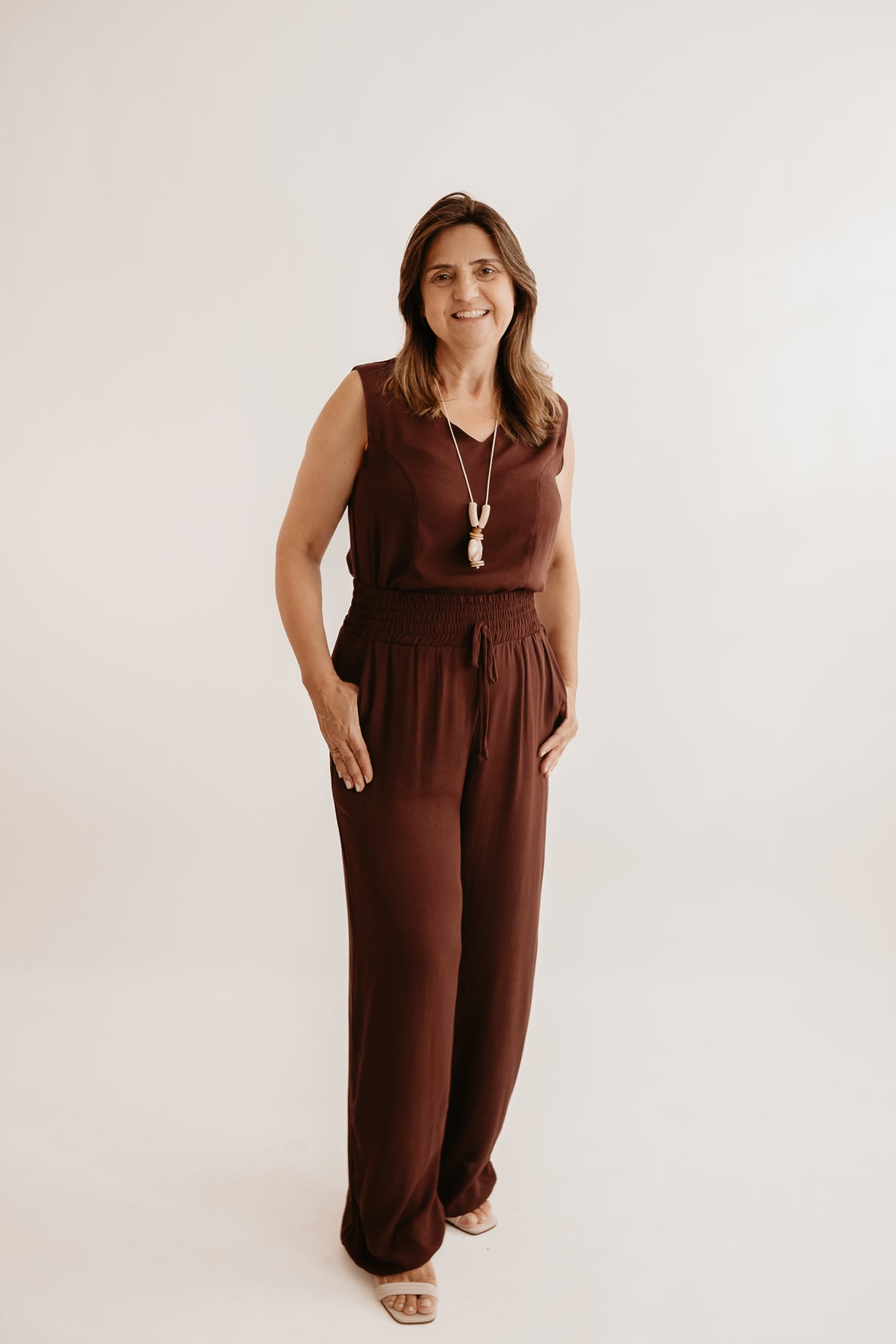 Conjunto Camélia em viscolinho