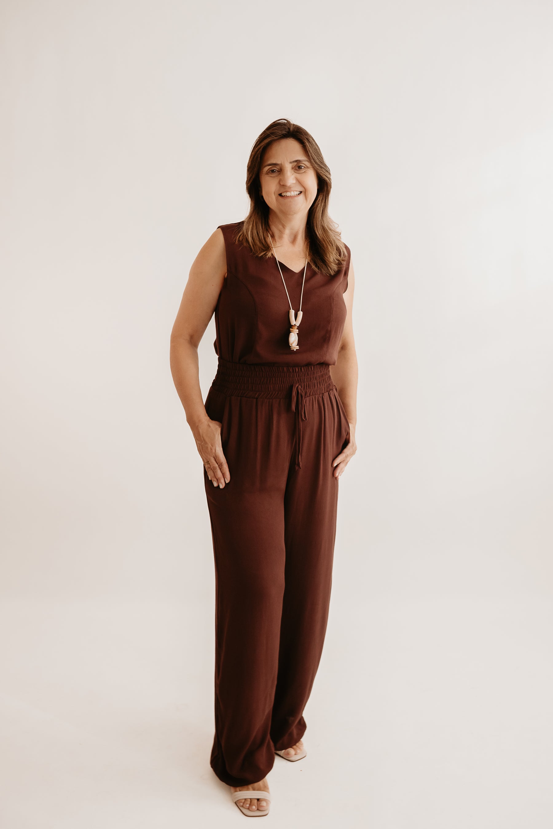 Conjunto Camélia em viscolinho